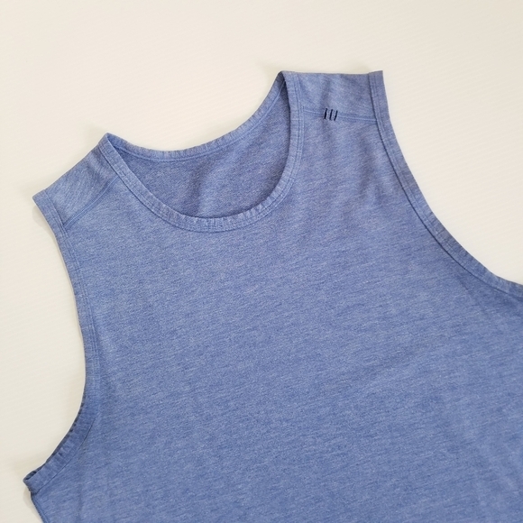 LULULEMON Training Sleeveless Tank Top Heathered Harbor Blue - Picture 9 of 9
